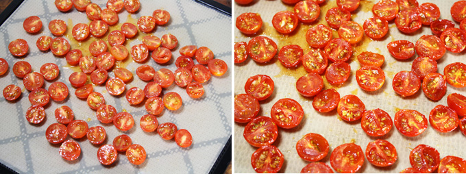 ミニトマトとバジルのパスタ　ローフード